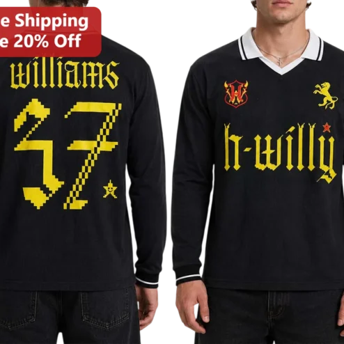 Pixel Gothic Rugby Shirt Personalized Custom Name Number Y2K Retro Gaming Streetwear Jersey