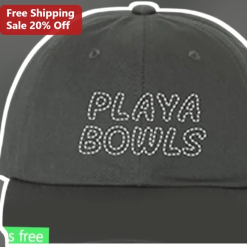 Playa Bowls Hat Embroidered Logo Baseball Cap Beach Lifestyle Merch Gift