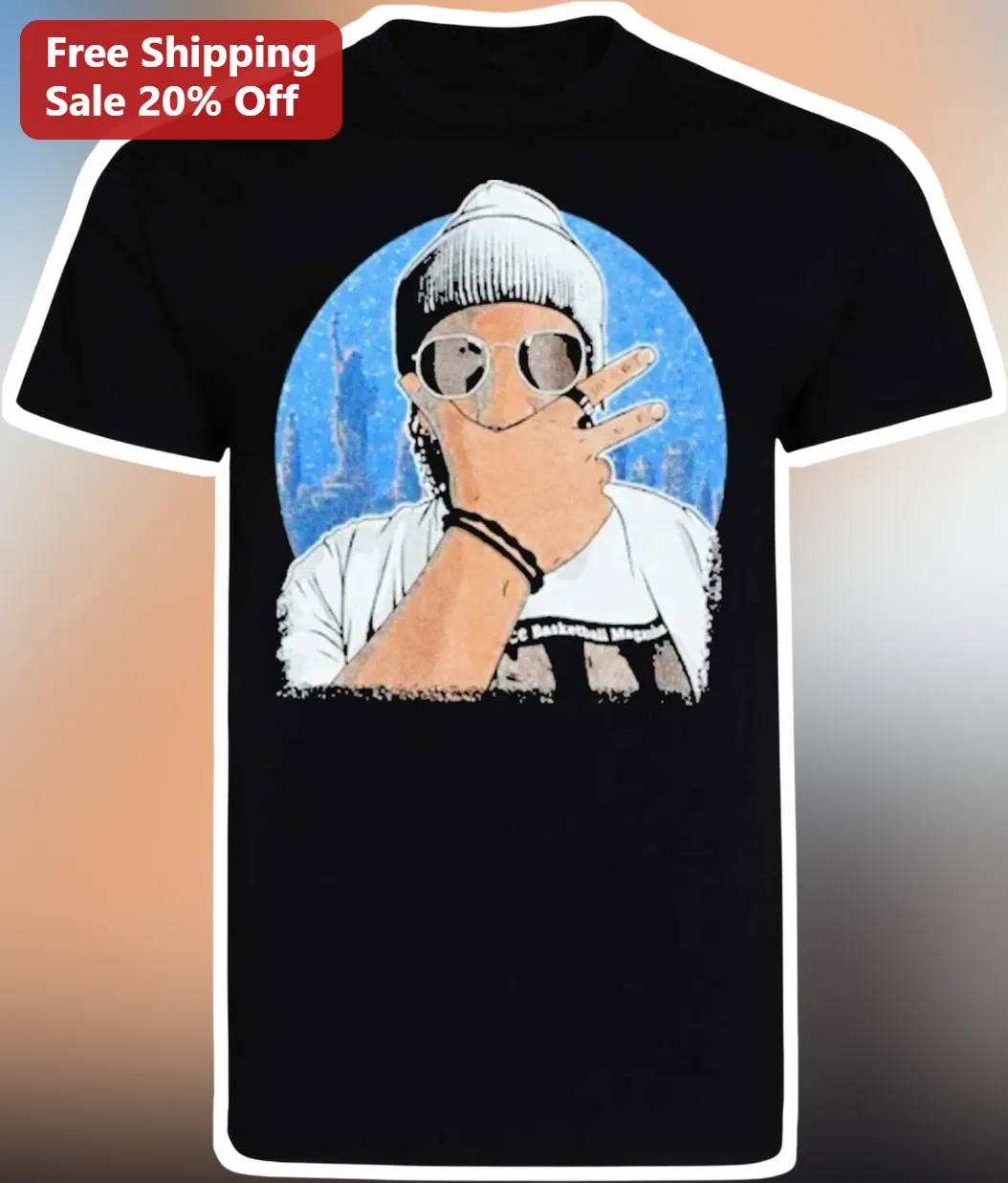 Playboi Carti Tee Illustrated Portrait Streetwear Graphic T-Shirt for Hip Hop Fans