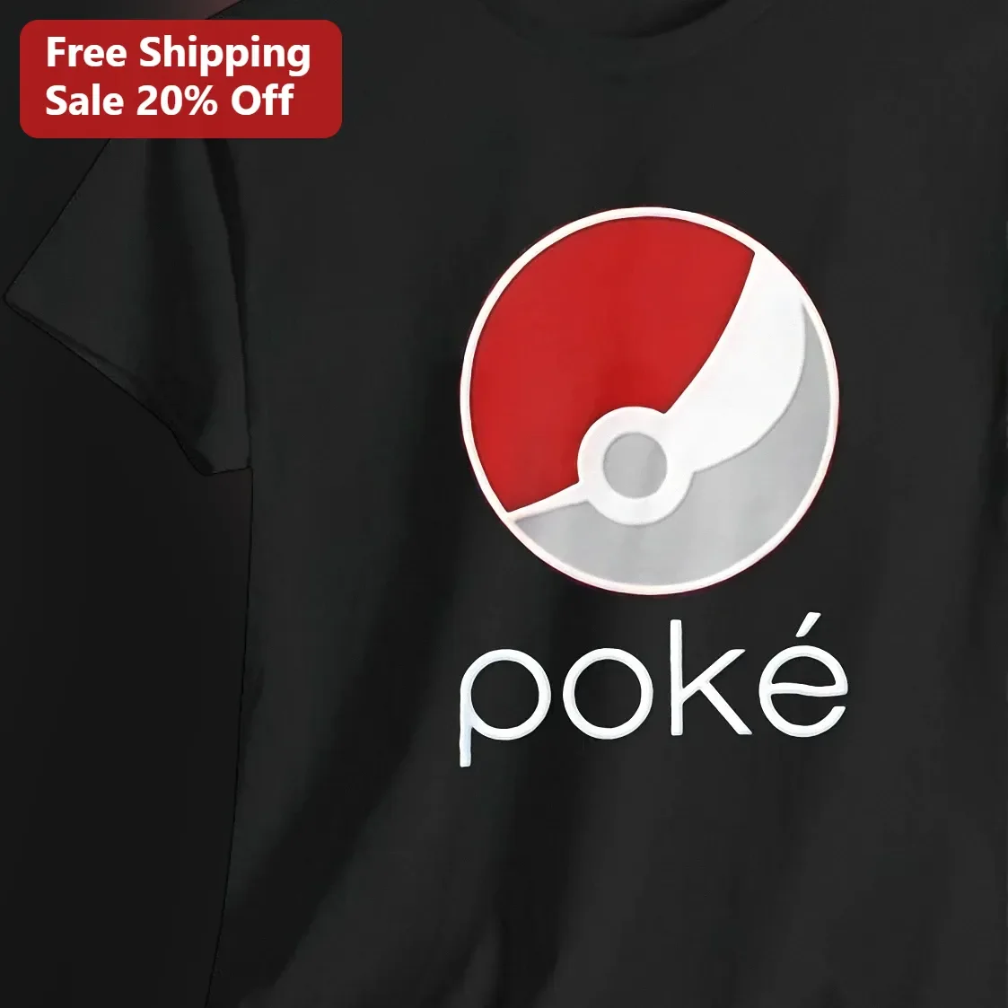 Poké Ball Graphic Tee Minimalist Pokemon Fan Shirt for Gamers