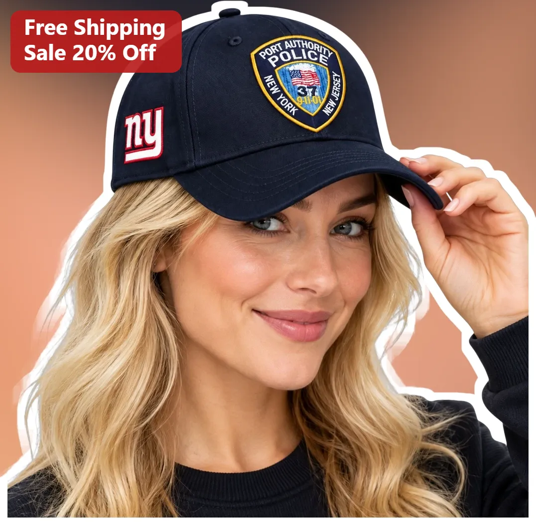 Police Patch Baseball Cap Navy Embroidered Shield Hat Urban Streetwear Gift for Men
