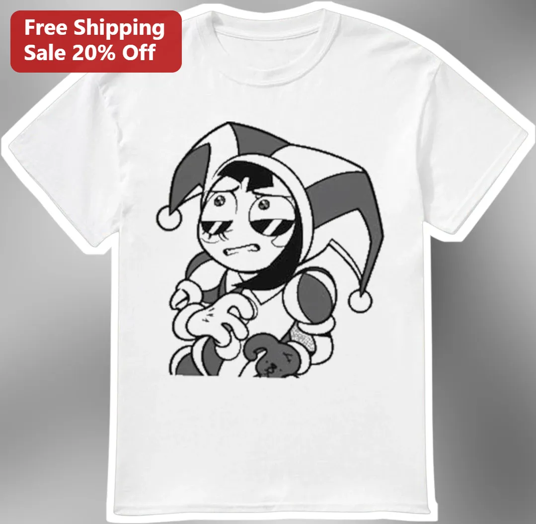 Pomni Tee The Amazing Digital Circus Jester Character Graphic T-Shirt for Fans