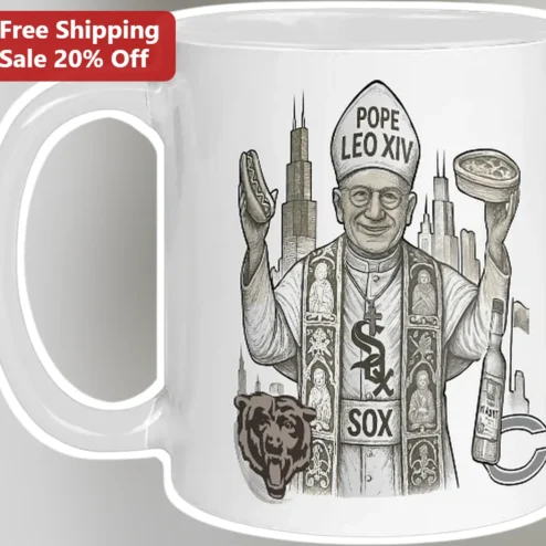 Pope Leo XIV Sox Chicago White Sox Mug First American Pope Commemorative Gift