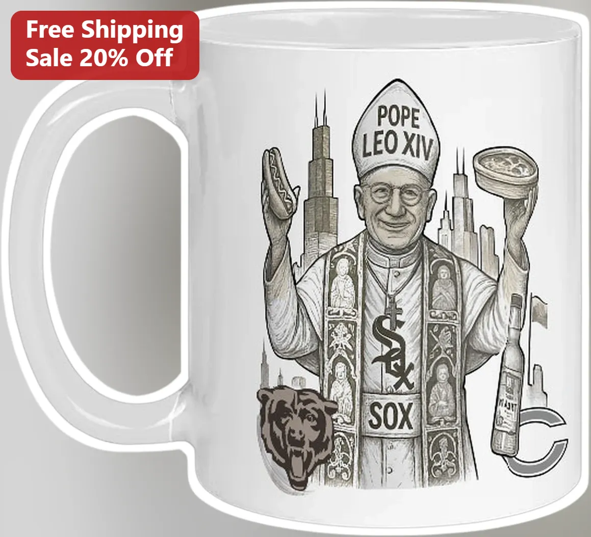 Pope Leo XIV Sox Chicago White Sox Mug First American Pope Commemorative Gift