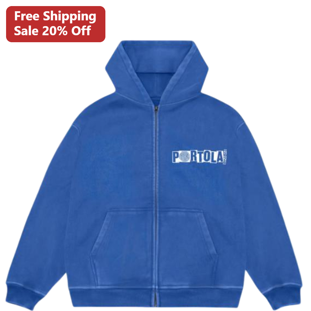 Portola Beach Music Festival Graphic Zip-Up Hoodie Sweatshirt