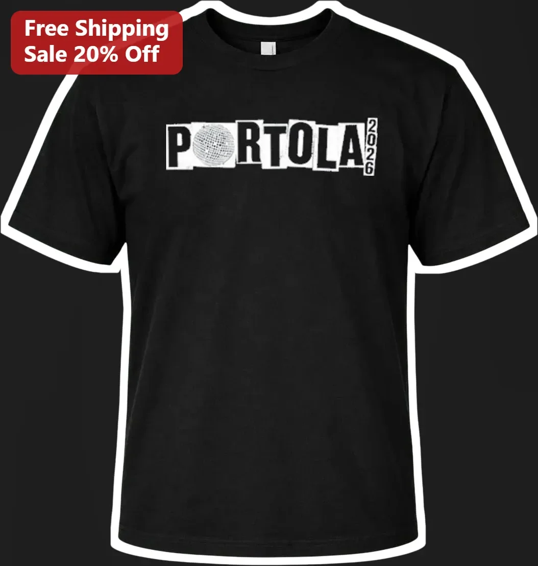 Portola Tee Vintage Distressed Graphic T-Shirt Black Cotton Unisex Gift