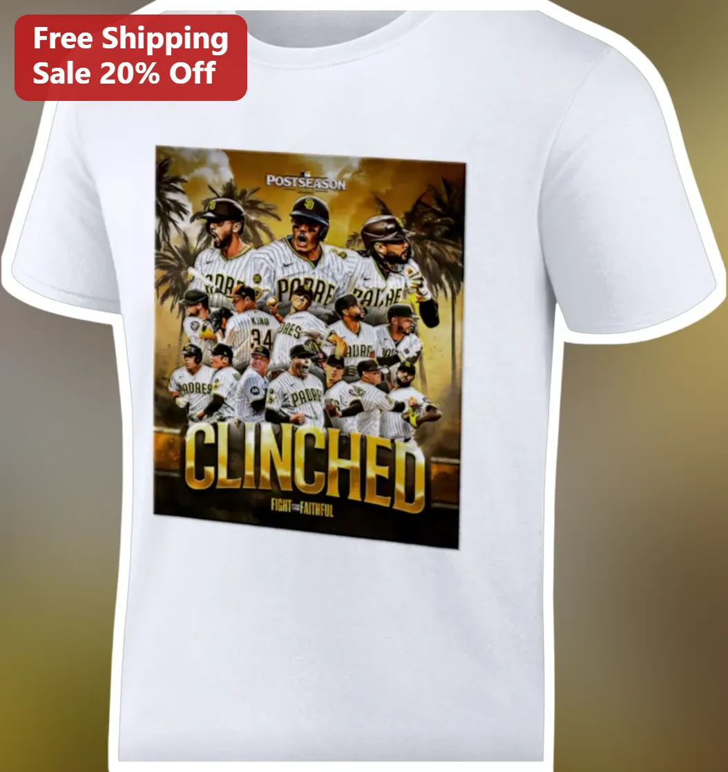 Postseason Clinched Fight The Faithful Baseball Tee