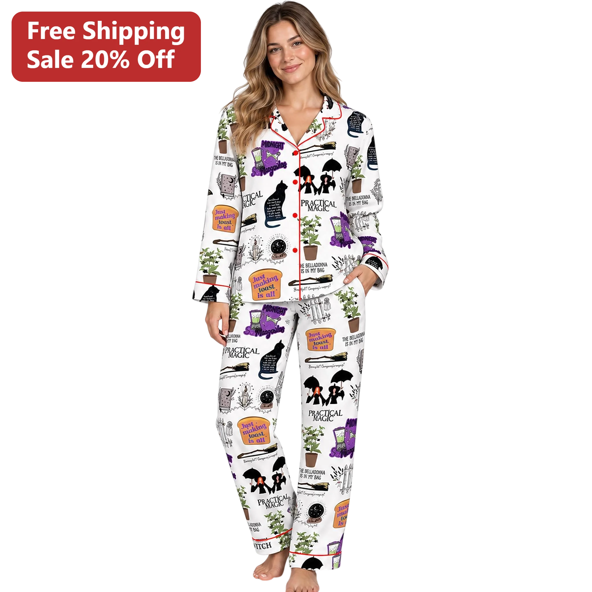 Practical Magic Midnight S'margulitas Witchy Pajama Set