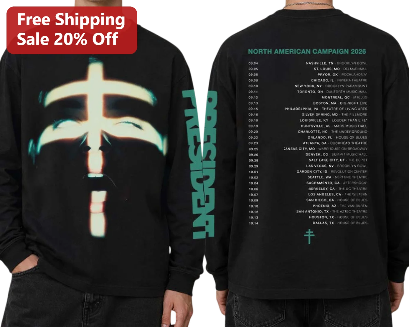 President North American Campaign 2026 Kanye West Sweatshirt