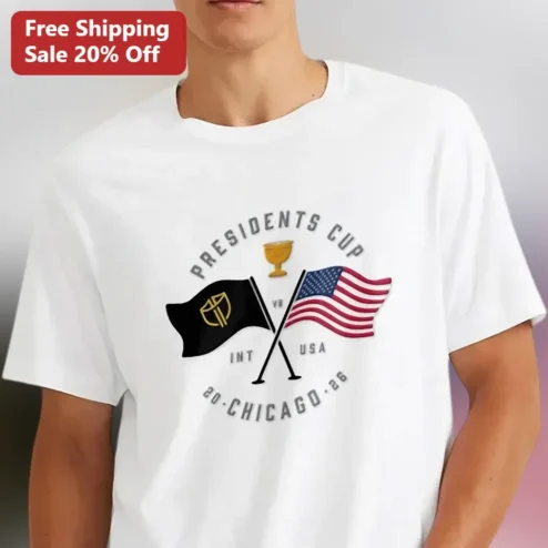 Presidents Cup Tee International Vs USA Golf Shirt Chicago Medinah 2026 Souvenir