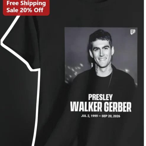 Presley Walker Gerber Memorial Tribute Tee In Loving Memory of American Model