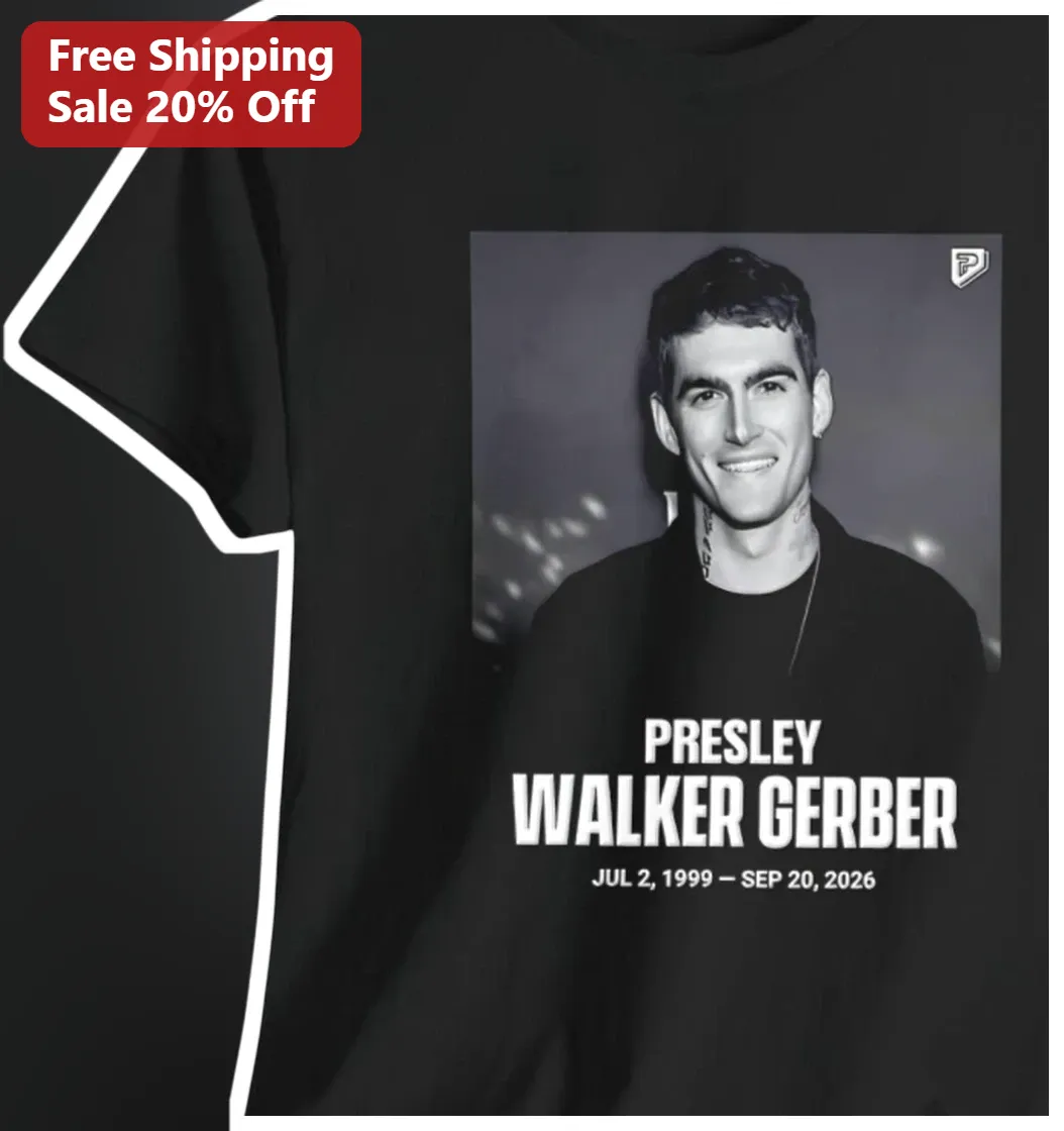 Presley Walker Gerber Memorial Tribute Tee In Loving Memory of American Model