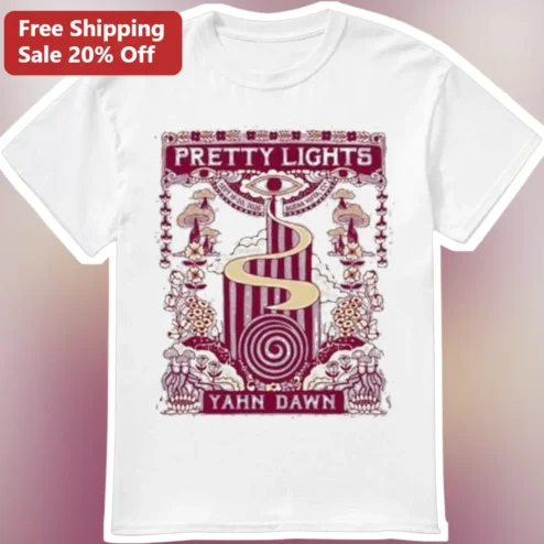 Pretty Lights Yahn Dawn Psychedelic Graphic Tee Electronic Music Fan Gift