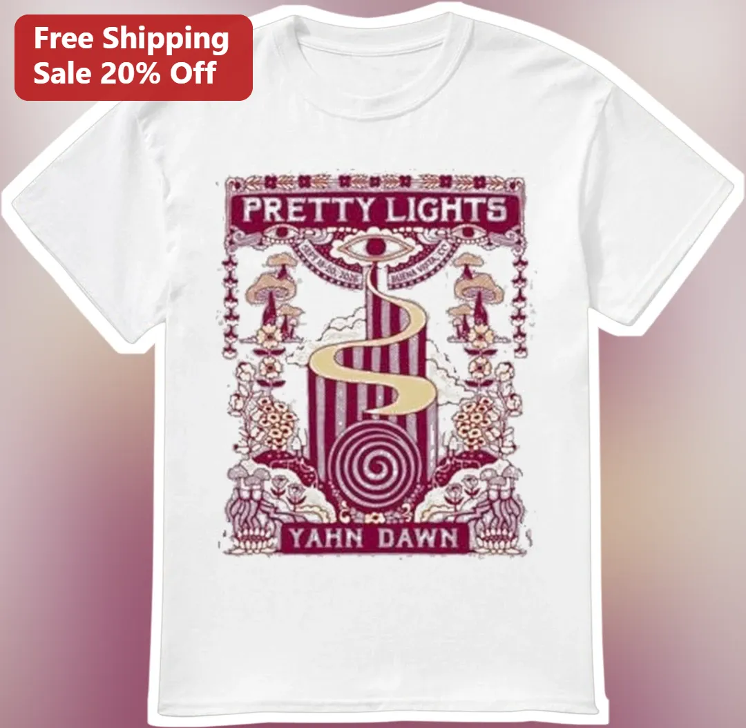 Pretty Lights Yahn Dawn Psychedelic Graphic Tee Electronic Music Fan Gift
