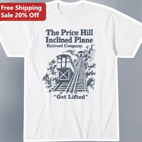 Price Hill Incline Get Lifted Tee Cincinnati Inclined Plane Railroad Vintage Graphic Shirt