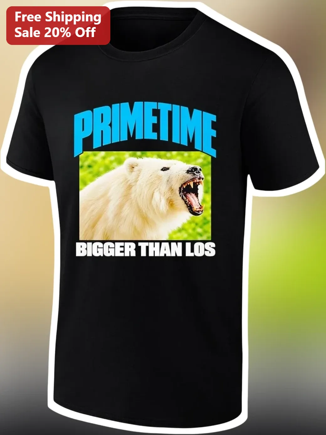 Primetime Bigger Than Los Polar Bear Graphic Tee