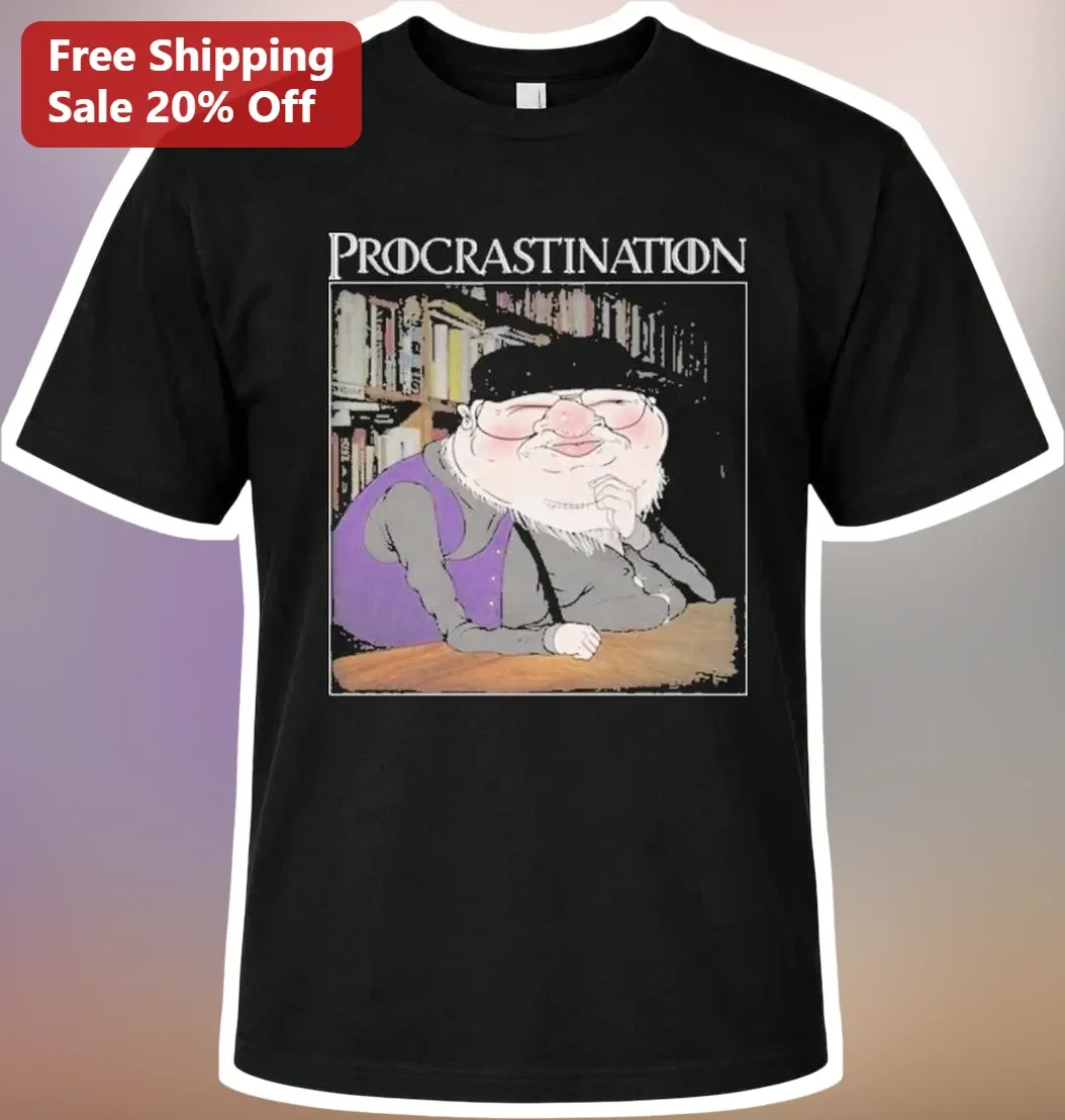 Procrastination Side Quest Funny Librarian Graphic Tee for Men Women