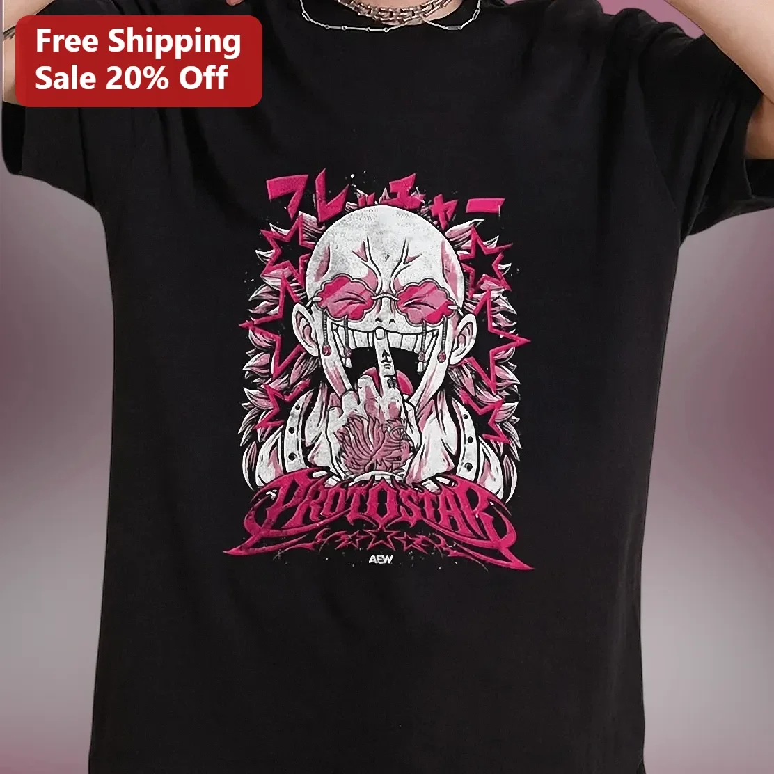PROUD STAR Y2K Cyberpunk Graphic Tee for Women Men Edgy Streetwear