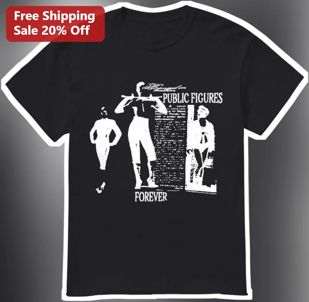 Public Figures Forever Graphic Tee Punk Rock Vintage Style Unisex Shirt