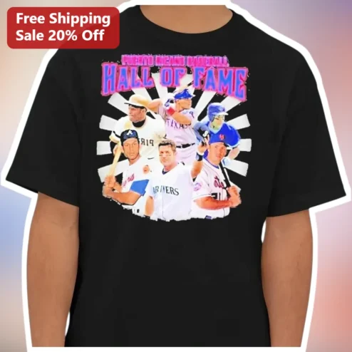 Puerto Rico Baseball Hall of Fame Tee Vintage Latino Legends Graphic Shirt