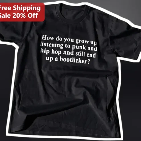 Punk Hip Hop Bootlicker Graphic Tee