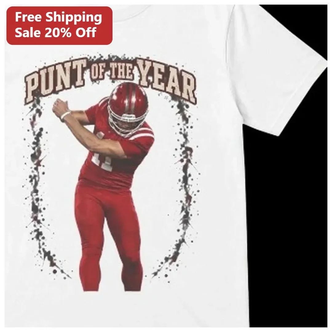 Punt of the Year Football Punter Graphic Tee Gift for Men Women
