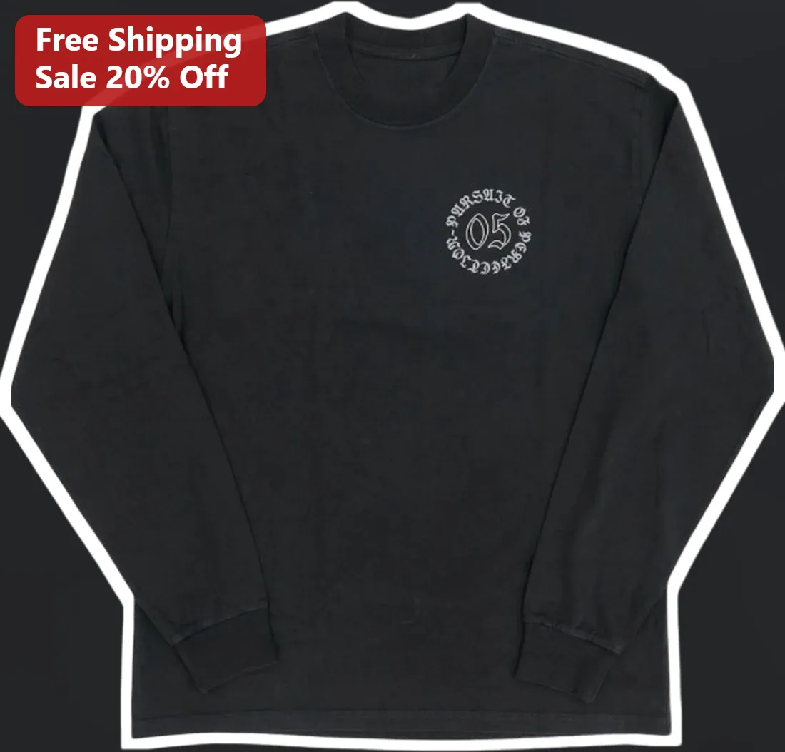 Pursuit of Perfection Long Sleeve Tee Vince Lombardi Quote Motivational Apparel