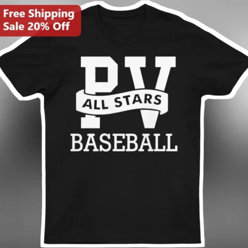 PV All Stars Baseball Tee Palos Verdes Little League Varsity Style Shirt