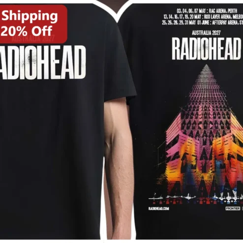 Radiohead Australia 2027 Tour Graphic Tee