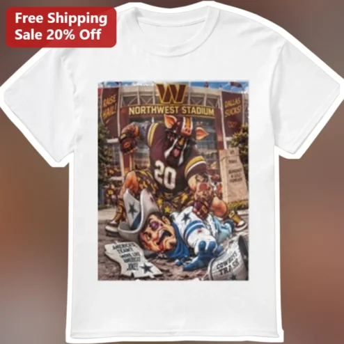 Raise Hail Northwest Stadium Dallas Sucks Washington Commanders Rivalry Graphic Tee
