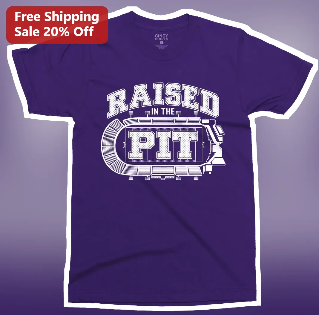 Raised in the Pit Football Stadium Graphic Tee for Fans
