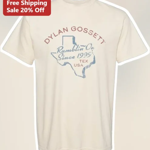 Ramblin' On Since Vintage Texas State Outline Graphic Tee Personalized Custom Name Gift