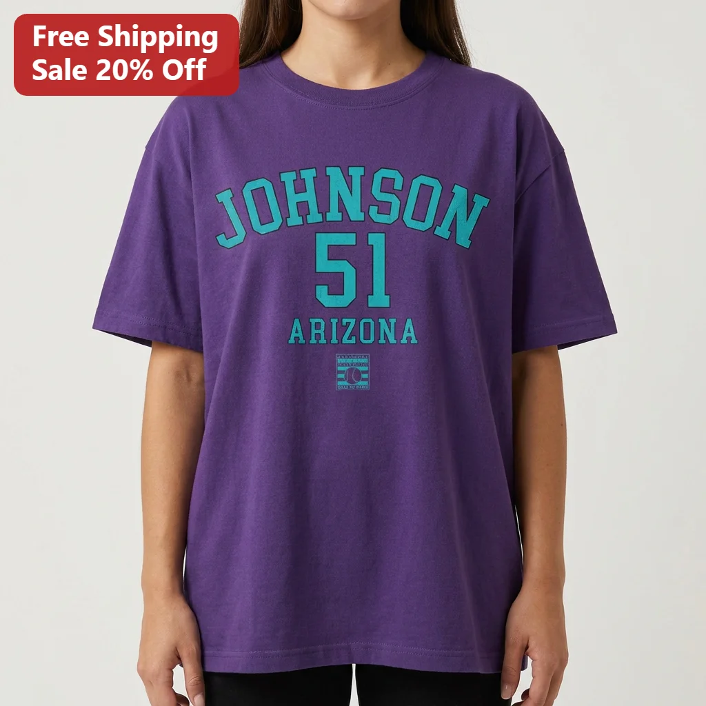 Randy Johnson 51 Arizona Diamondbacks Hall of Fame Tee, Vintage MLB Baseball Shirt Gift for Fans