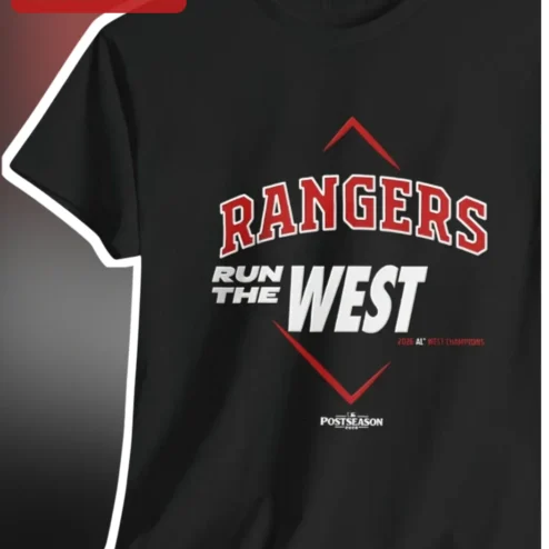 Rangers Run The West Texas Baseball Fan Tee