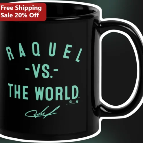 Raquel Vs The World Mug UFC MMA Fan Gift Black Ceramic Coffee Cup