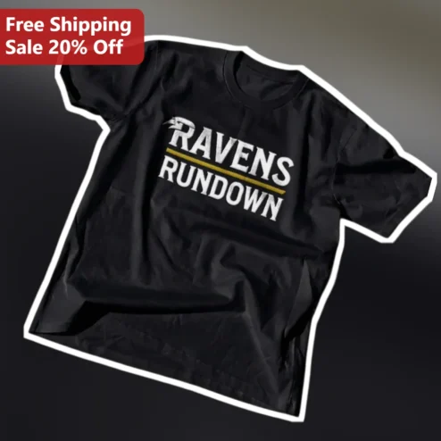 Ravens Rundown Vintage Distressed Baltimore Ravens Football Fan Tee