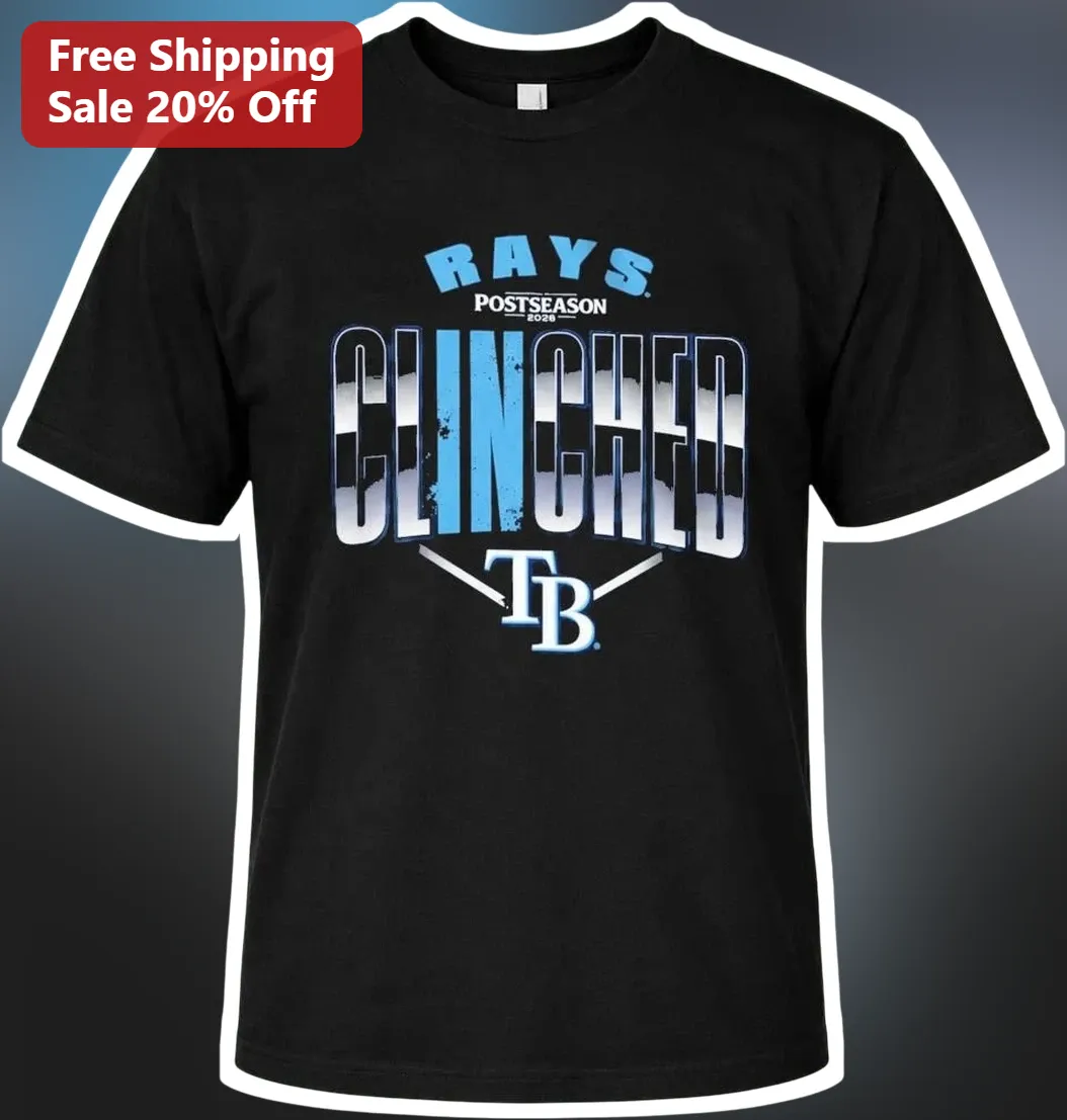 Rays Postseason Clinched TB Tee Tampa Bay Rays Playoff Berth Shirt Fan Gift