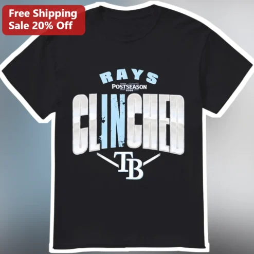 Rays Postseason Clinched TB Tee Tampa Bay Rays Playoff Fan Gift