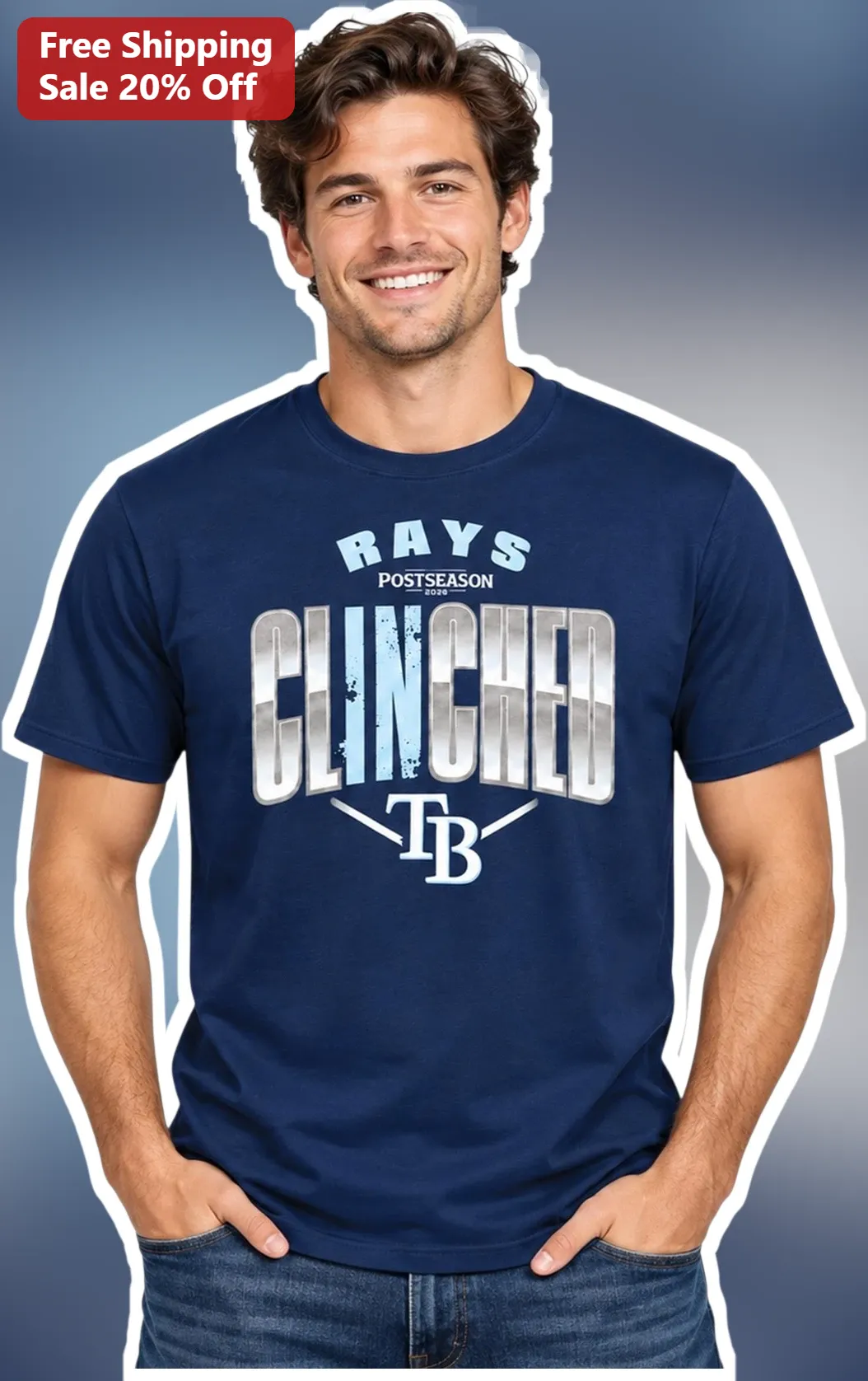 Rays Postseason Clinched TB Tee Tampa Bay Rays Playoff Shirt First Team To Clinch Merch