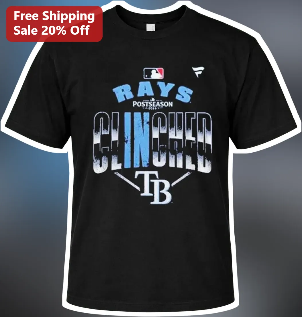 Rays Postseason Clinched Tee Tampa Bay Rays 2026 MLB Playoff Berth Celebration Shirt