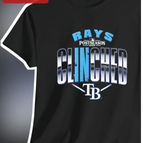 Rays Postseason Clinched Tee Tampa Bay Rays Playoff Berth Shirt First To Clinch October Fan Gear