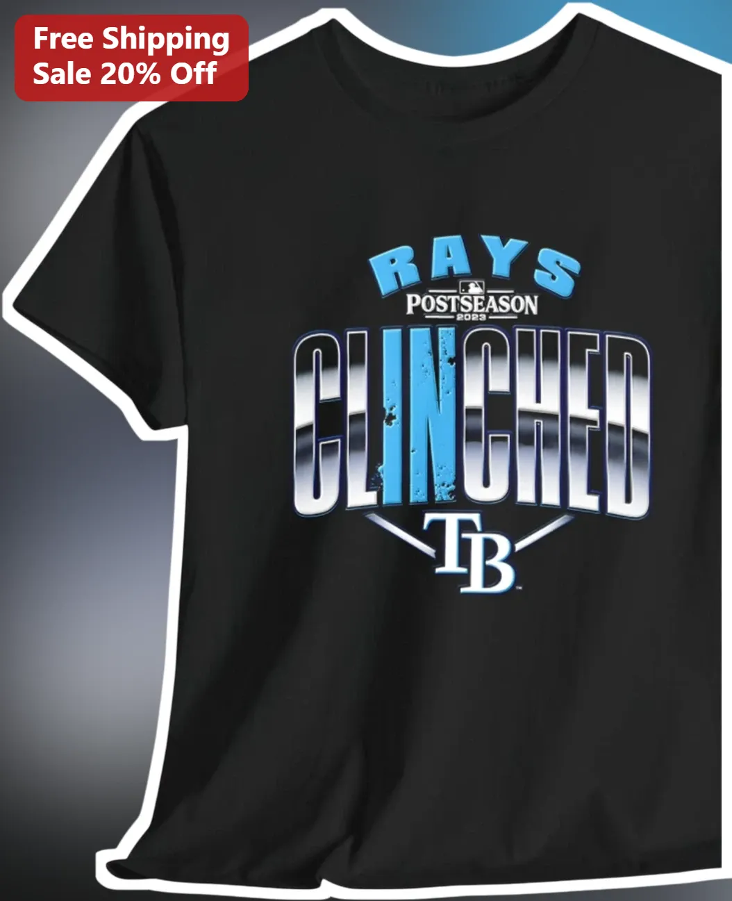 Rays Postseason Clinched Tee Tampa Bay Rays Playoff Berth Shirt First To Clinch October Fan Gear