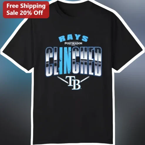 Rays Postseason Clinched Tee Tampa Bay Rays Playoff Bound Fan Gear