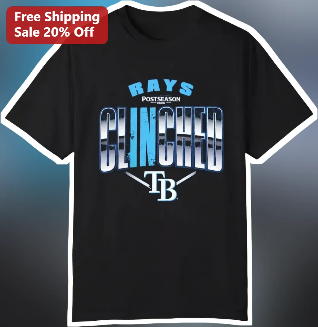 Rays Postseason Clinched Tee Tampa Bay Rays Playoff Bound Fan Gear