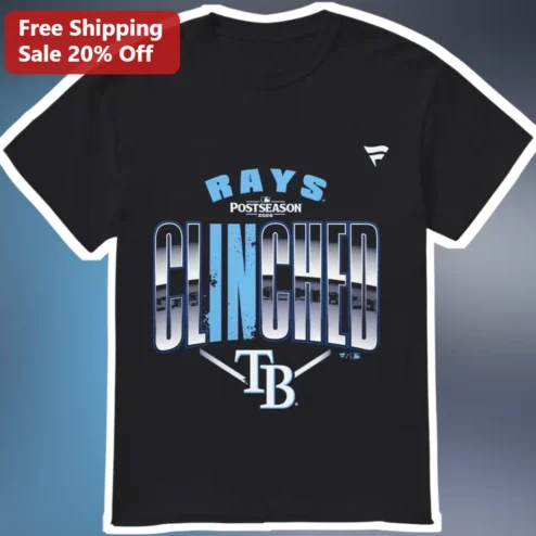 Rays Postseason Clinched Tee Tampa Bay Rays Playoff Shirt First To Clinch Baseball Fan Gift