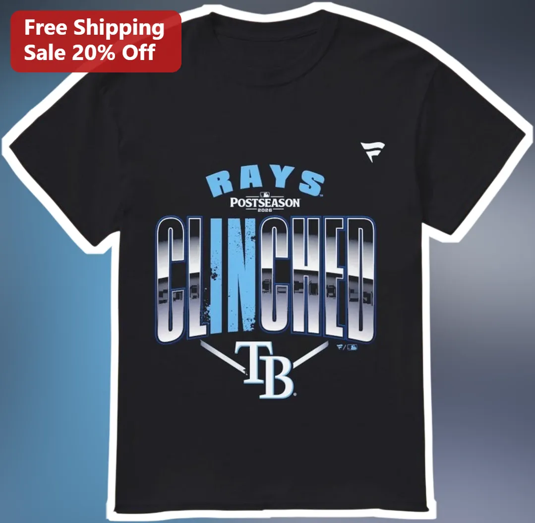 Rays Postseason Clinched Tee Tampa Bay Rays Playoff Shirt First To Clinch Baseball Fan Gift