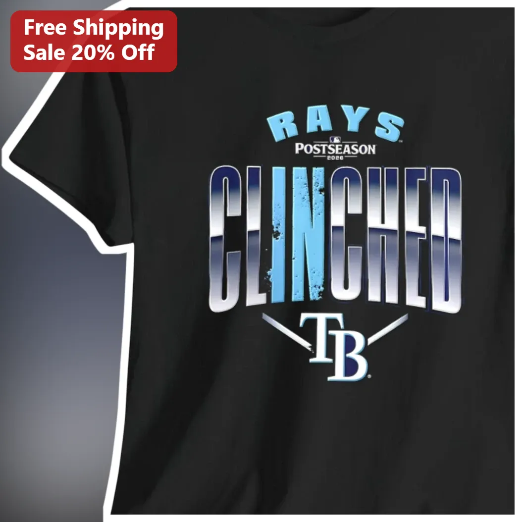 Rays Postseason Clinched Tee Tampa Bay Rays Playoff Shirt First To Punch Ticket Baseball Fan Gift