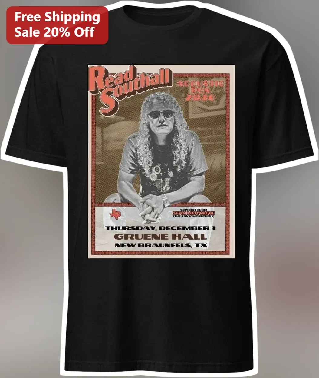 Read Southall Acoustic Run 2026 Tee Country Music Band Merch Vintage Concert Poster Shirt