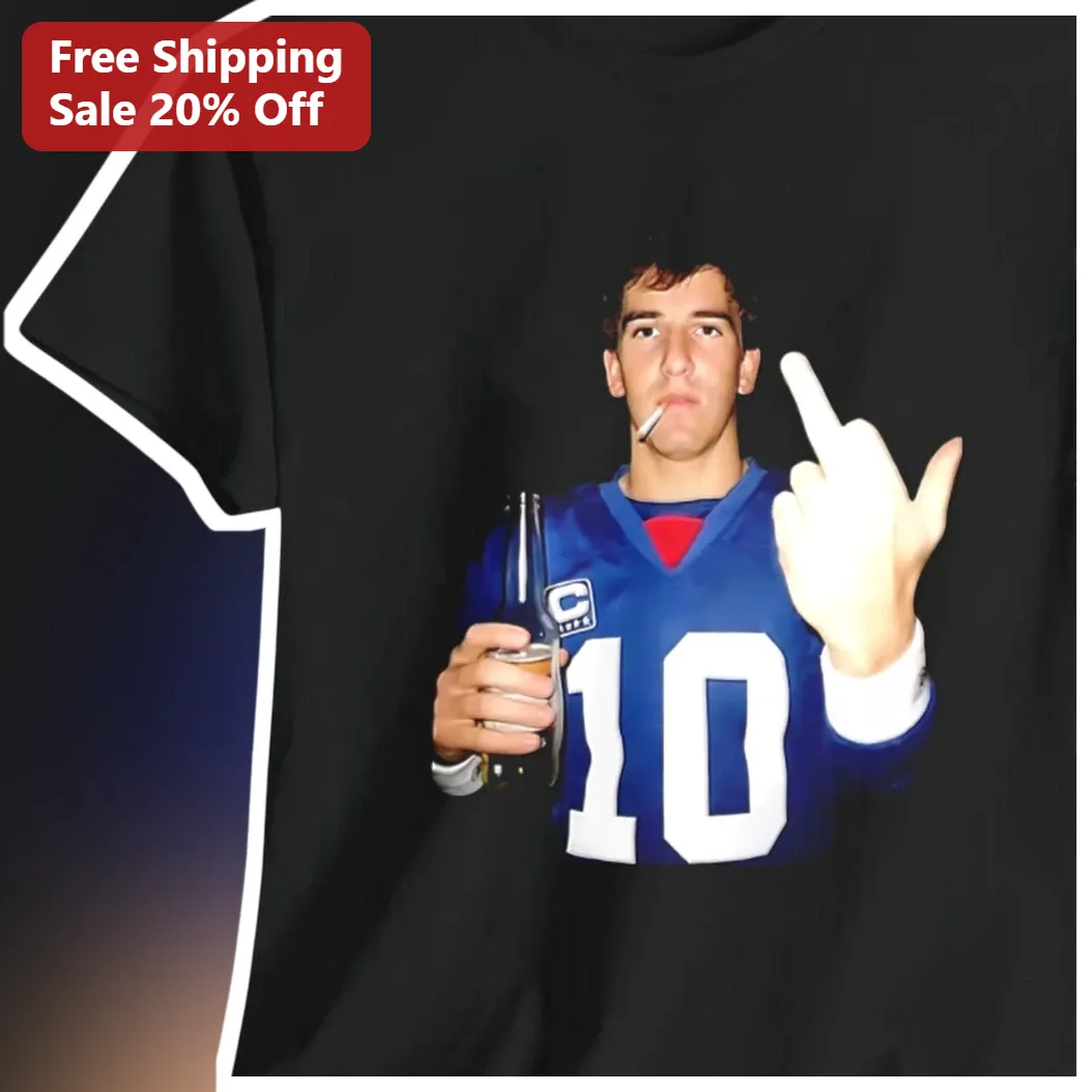 Rebellious Football Player Graphic Tee Edgy College Party Humor Shirt