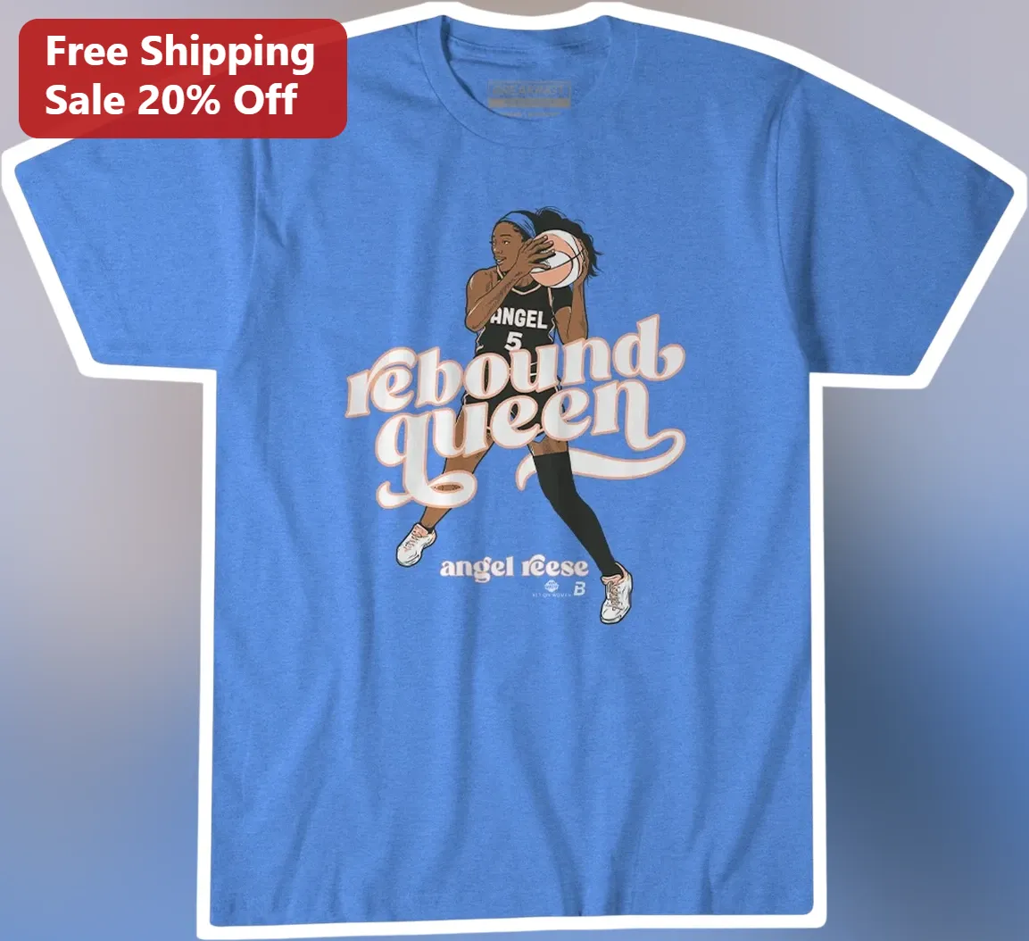 Rebound Queen Basketball Fan Tee Angel Reese Inspired WNBA Women's Graphic Shirt